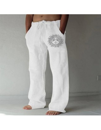 Holiday Style Cotton And Linen Pants